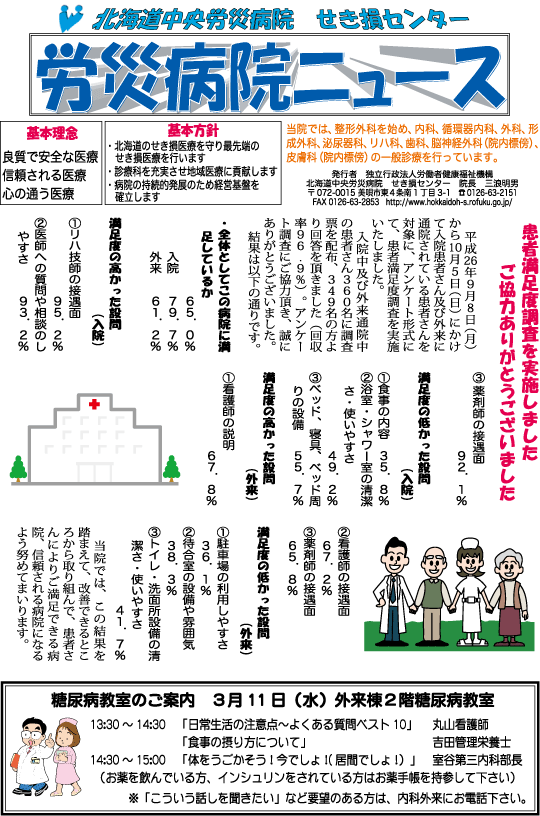 労災病院ニュース　平成27年3月号